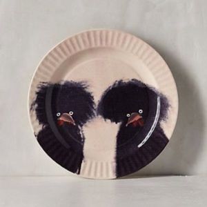 Anthropologie Chicken Plate by Holly Frean NEW